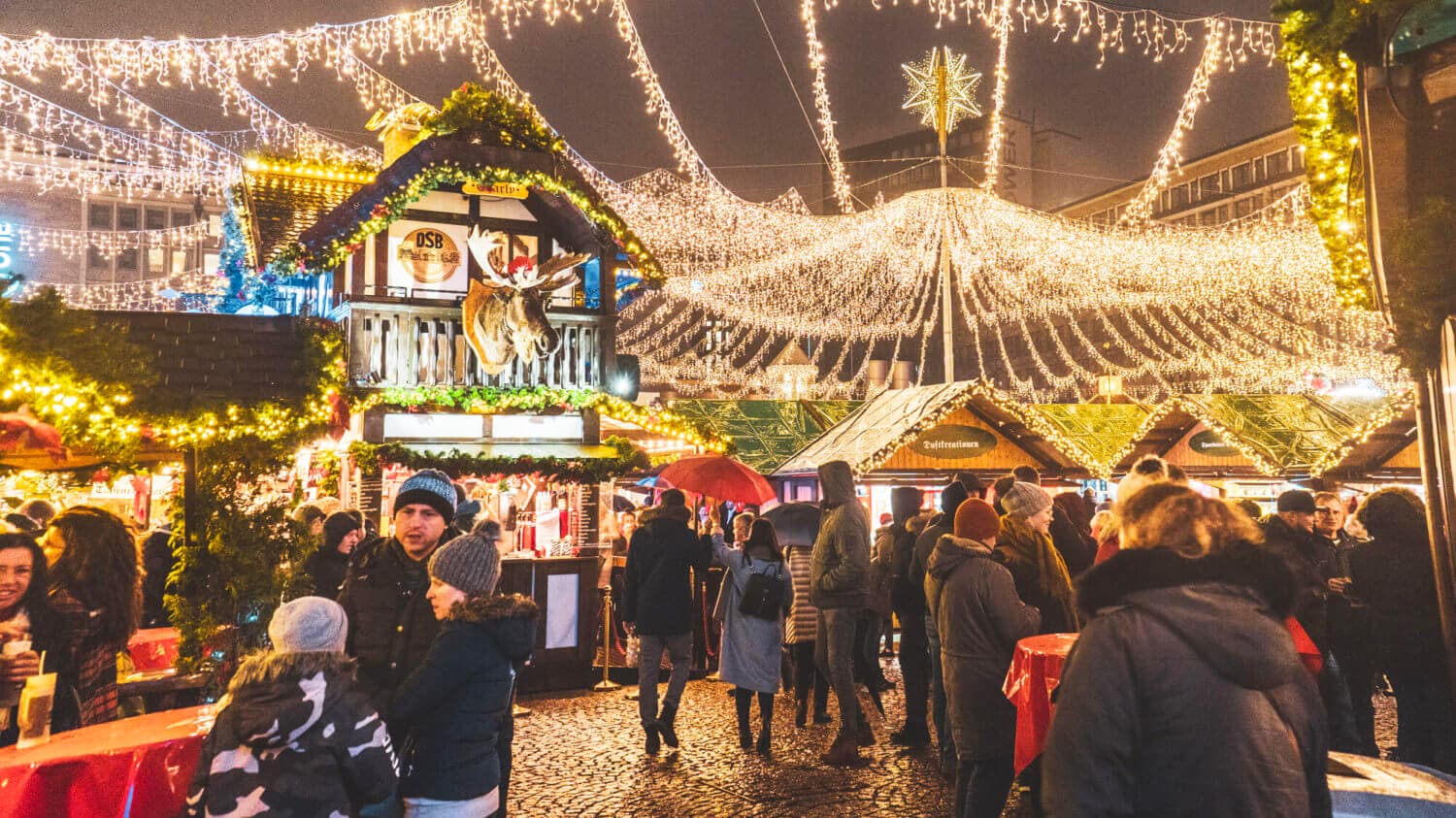 Ontdek Düsseldorf: kerstmarkten tussen Altstadt, Königsallee en Rijn