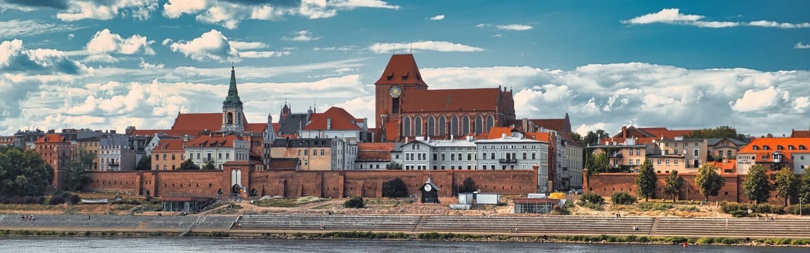 Het middeleeuwse Toruń en de Wisła contreien