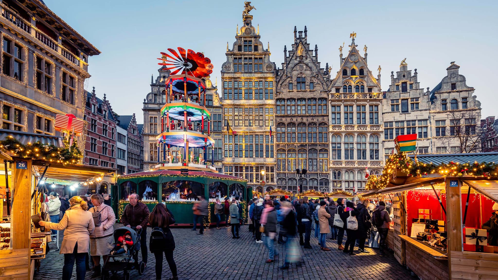 Sfeervolle kerstmarkten in Antwerpen